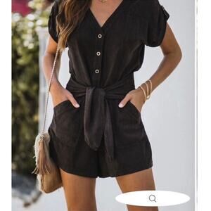 Mustard Seed Washed‎ out Black Romper